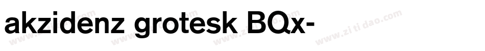 akzidenz grotesk BQx字体转换
